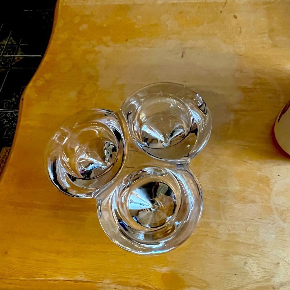 3 tea light candle holder